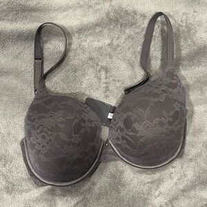 Le Mystere Lace Underwire Bra - Gray